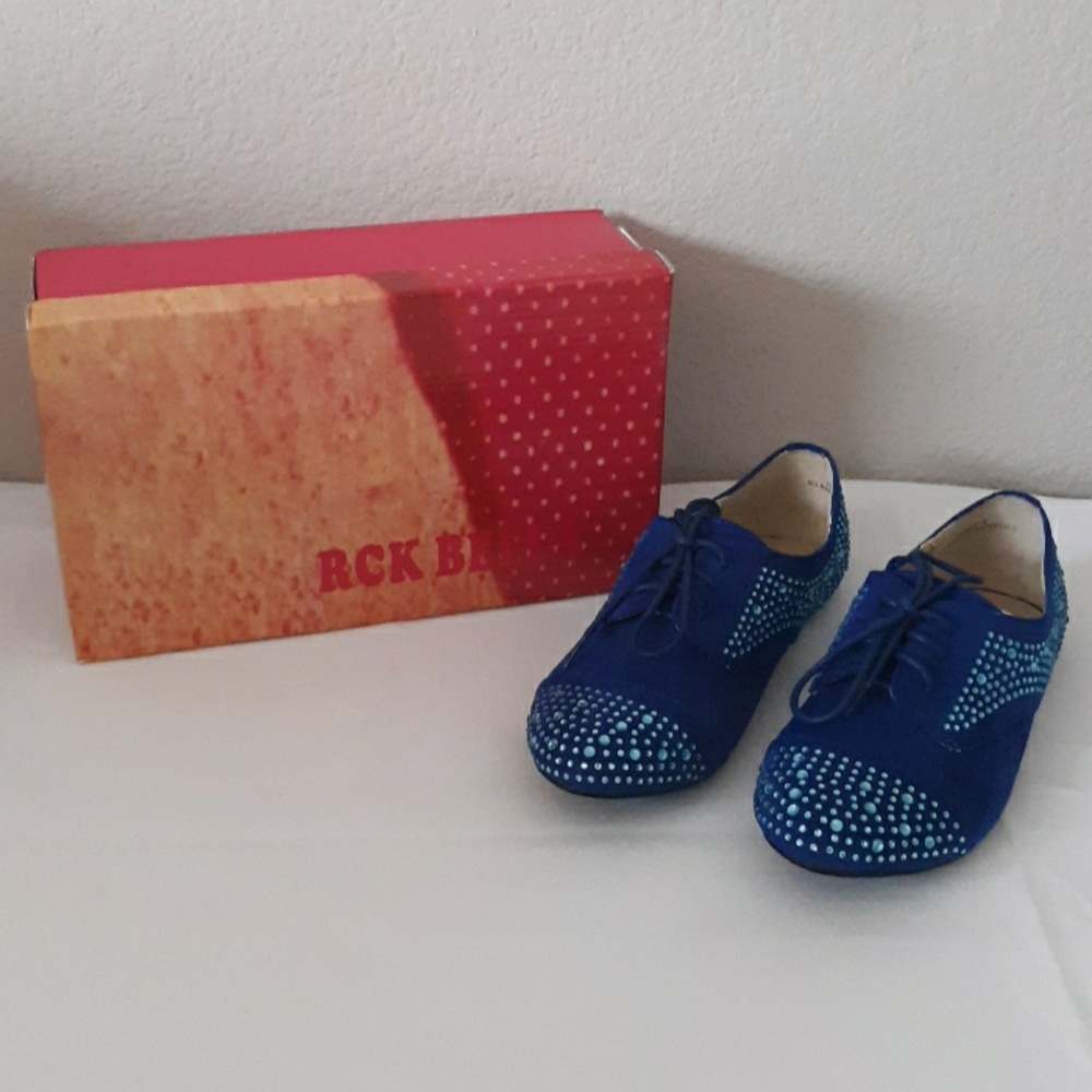 RCK Bella blue suede shoes